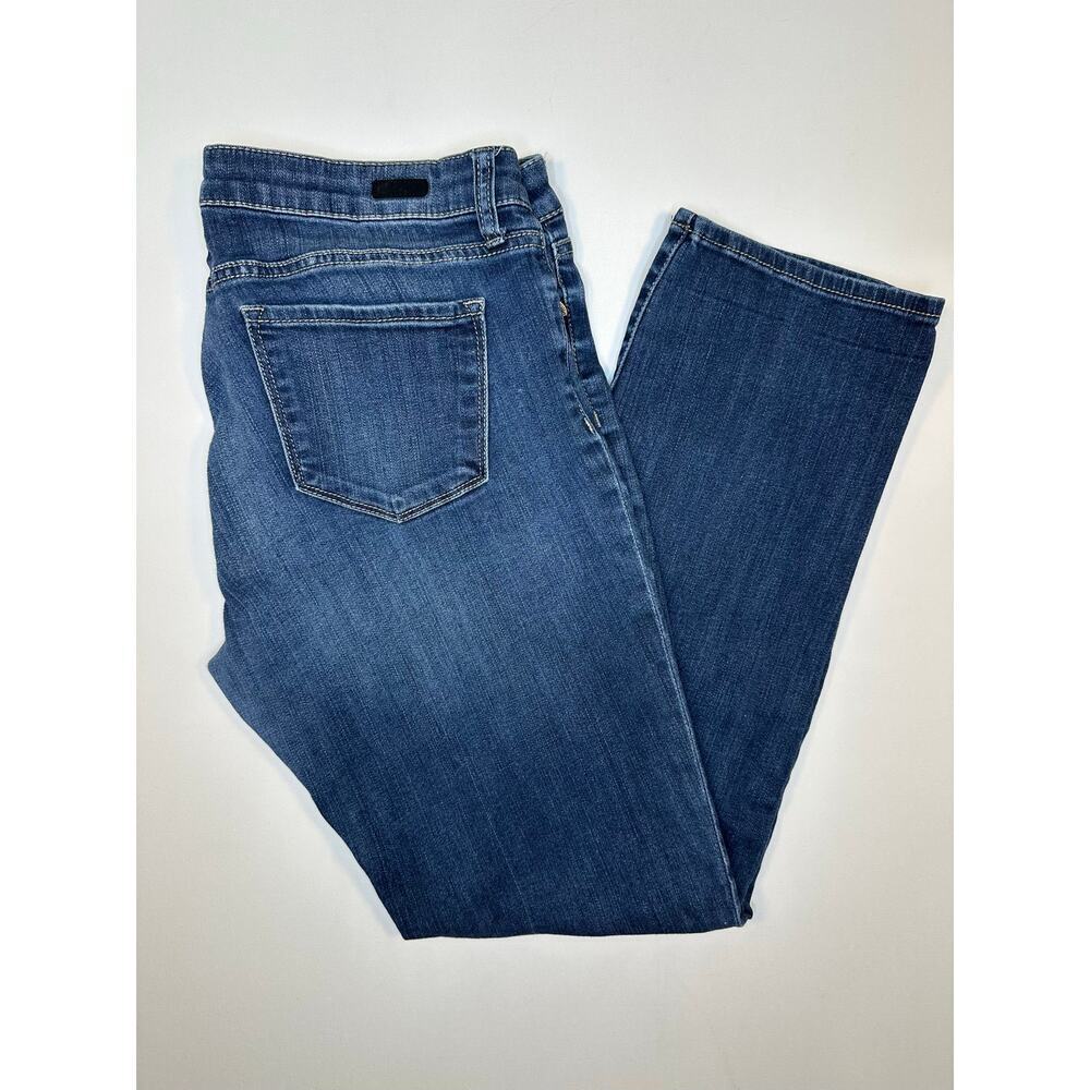 Kut from the Kloth Mid Rise Straight Leg Denim Jeans Size 12